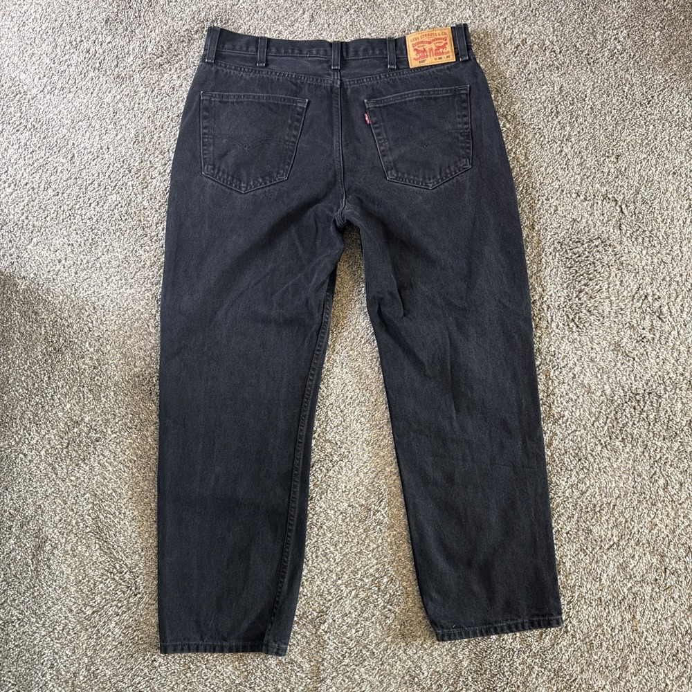 Levi's 550 Men's Relaxed Fit Jeans Black Size 38x32 - Picture 2 of 6